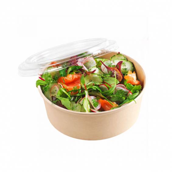 Bio Kraft Salad Container 25 oz. 300/Case